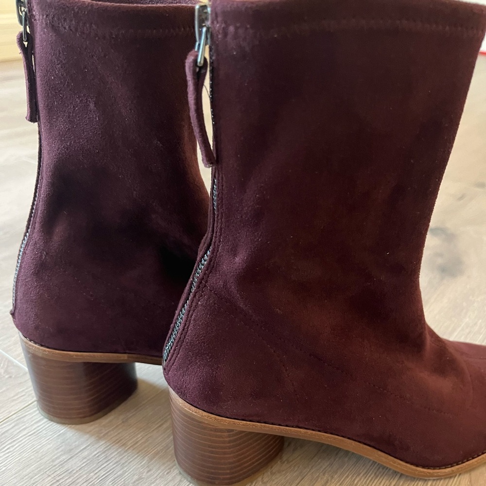 Aldo Burgundy Ankle Boots
